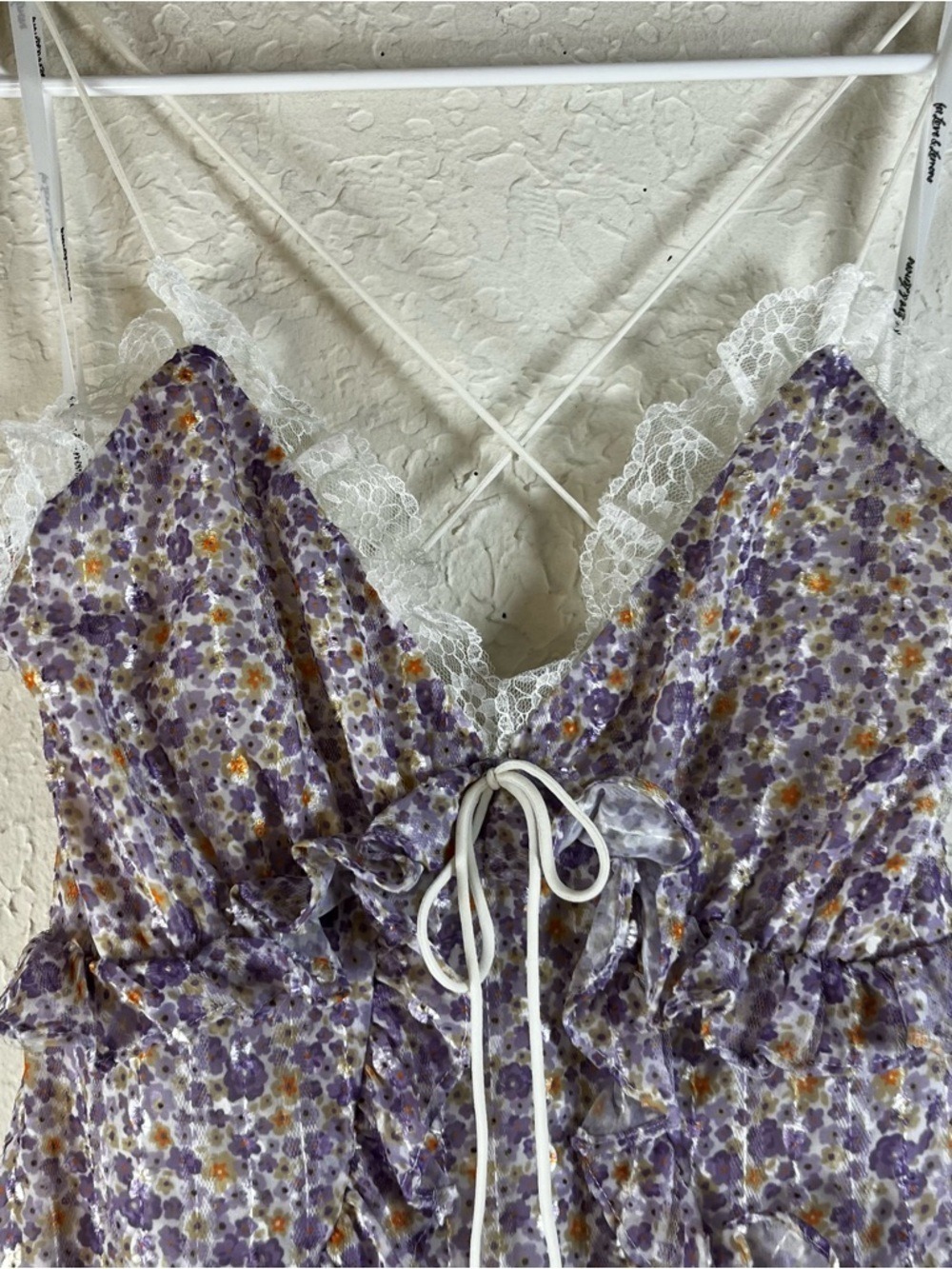 For Love And Lemons Cayne Maxi Dress in Floral Lavender - Picture 5 of 13